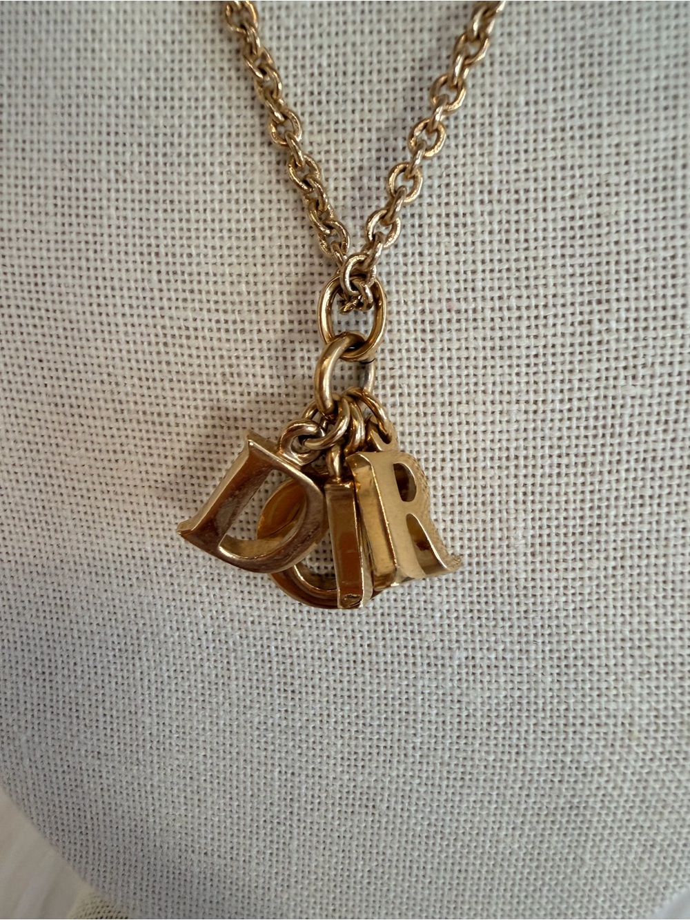 Gold Letter Charm Pendant Necklace - Women Jewelry - Picture 2 of 5
